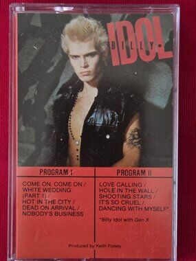 VINTAGE 1982, BILLY IDOL, BILLY IDOL CASSETTE!!!